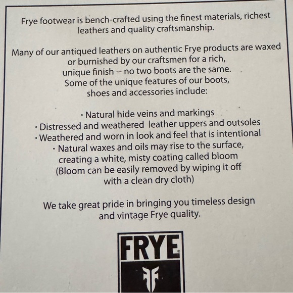 Frye Boots. Wyatt Overlay. - Picture 8 of 8